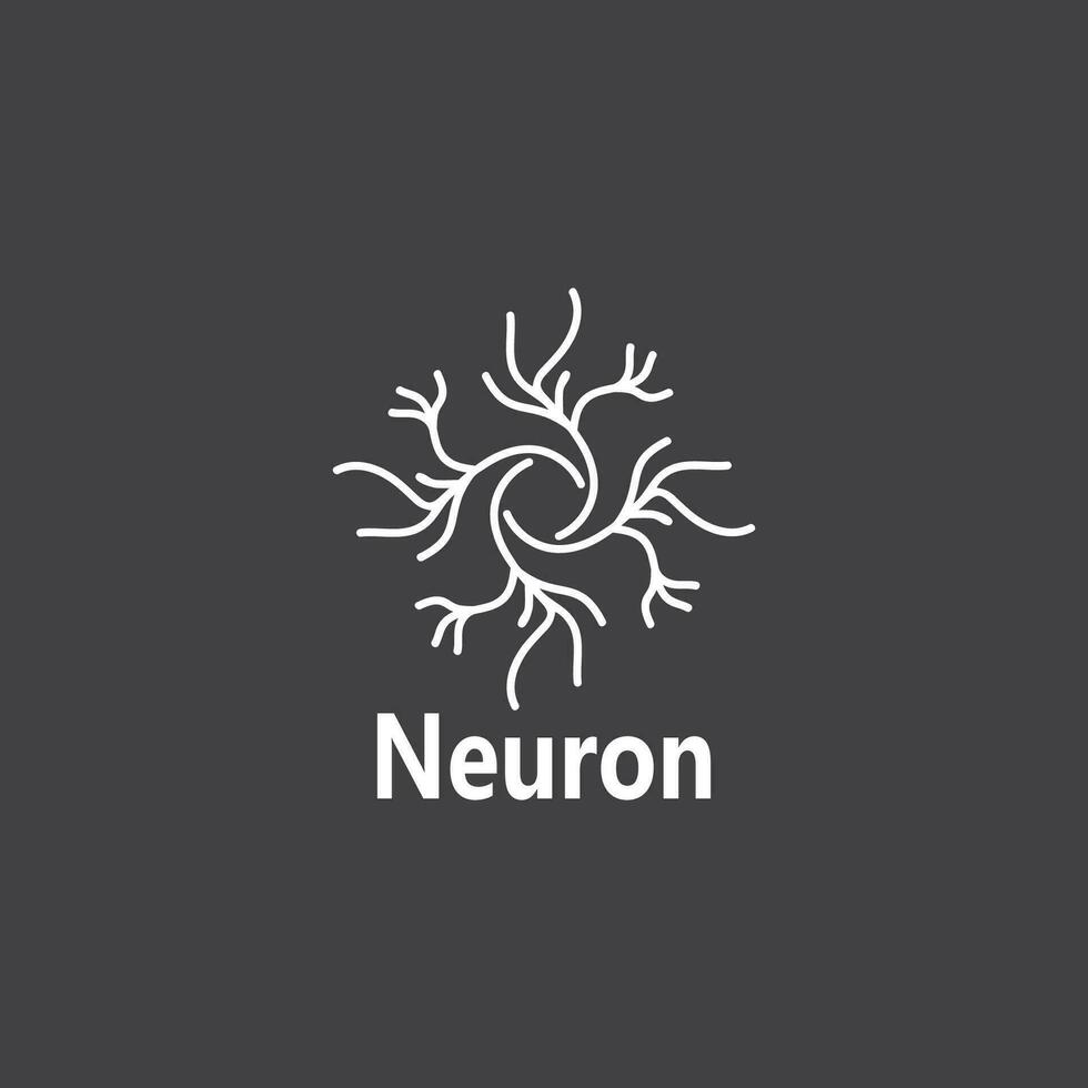 Neuron Logo und Symbol Vektor Vorlage