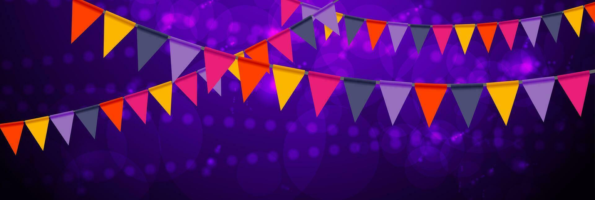 Party Flaggen Festival abstrakt Hintergrund vektor