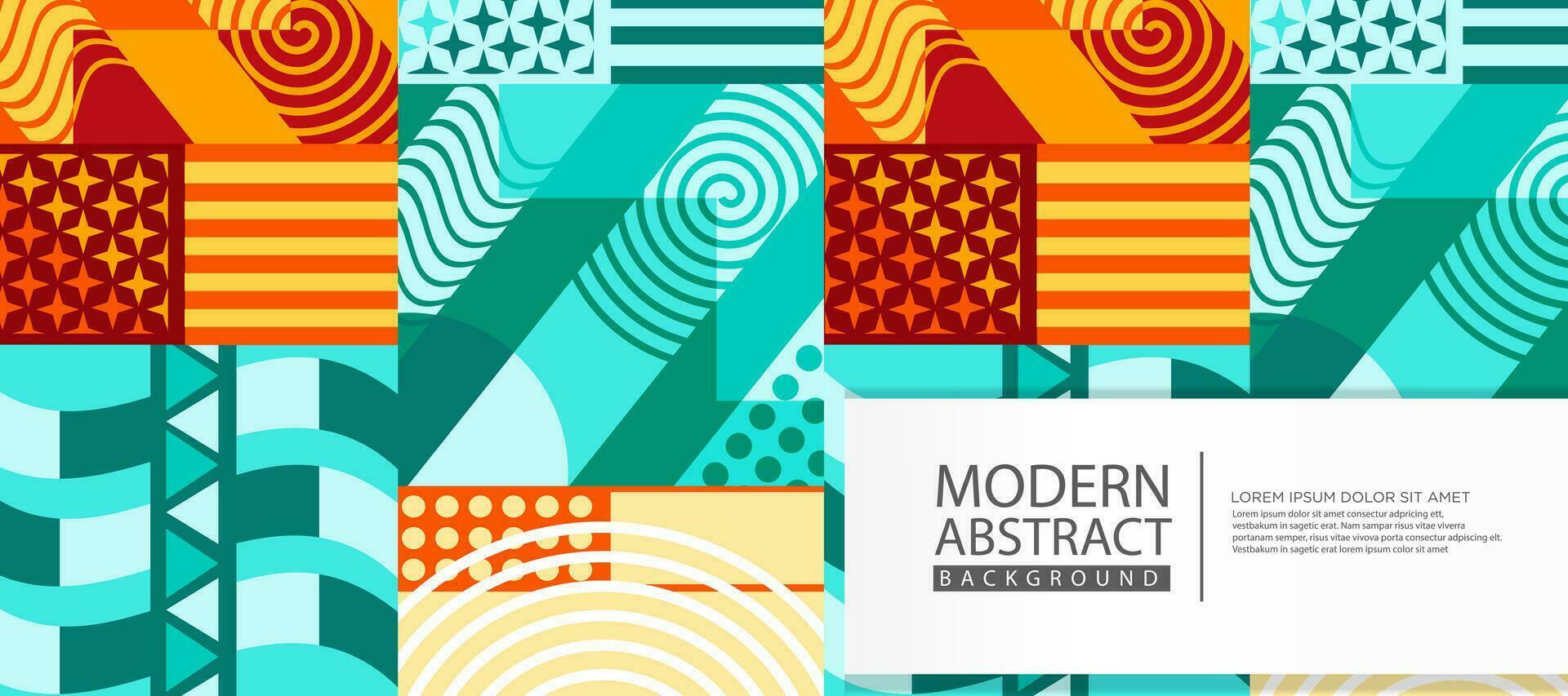 modern abstrakt Hintergrund mit geometrisch Kunstwerk Design, einfach Formen und Zahlen. Vektor Illustration