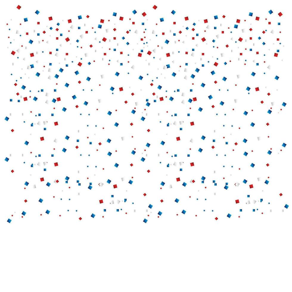 vektor realistisk konfetti i röd vit och blå