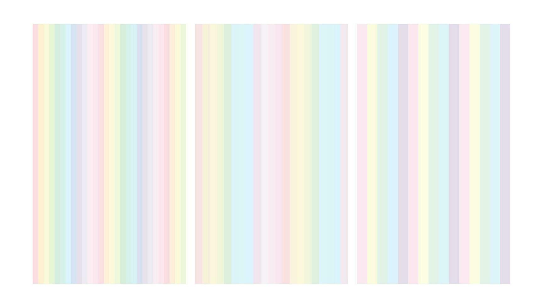 Vektor abstrakt Regenbogen Farbe Pastell- Linien Hintergrund Design. Pastell- Telefon dünn Säulen Hintergrund