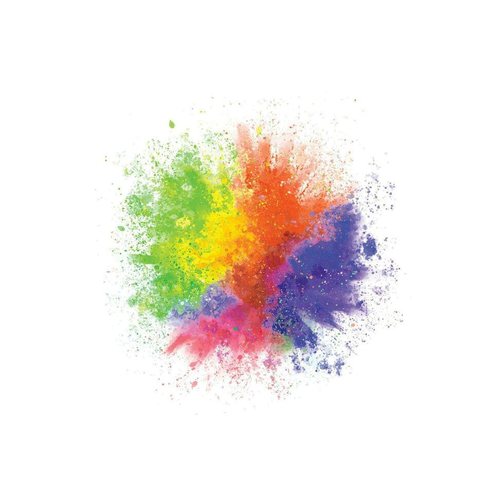 Vektor Aquarell glücklich holi Hintergrund