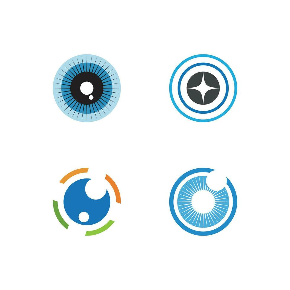 Auge Logo Vektor Illustration Geschäft Element und Symbol Design