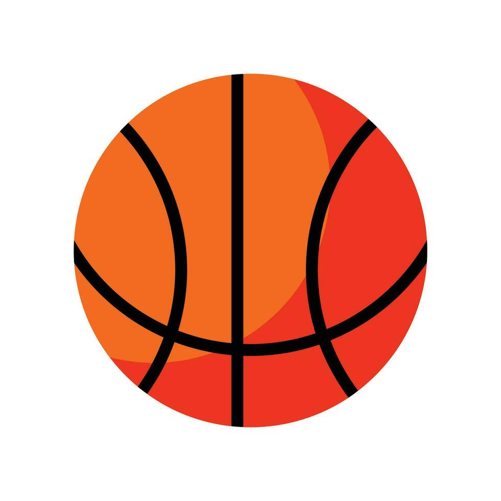 Vektor Basketball Logo Orange Ball.