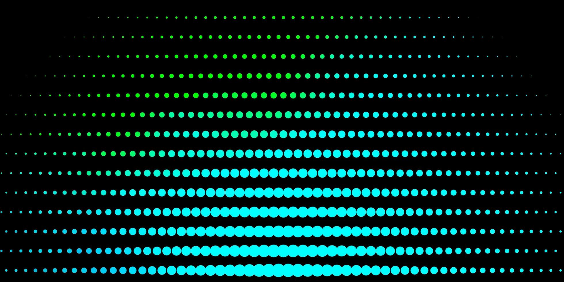 dunkelblauer grüner Vektorhintergrund mit Blasen vektor