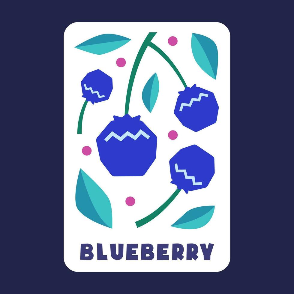 Blaubeere Obst zeichnen von Vektor Illustration Prämie Sammlung