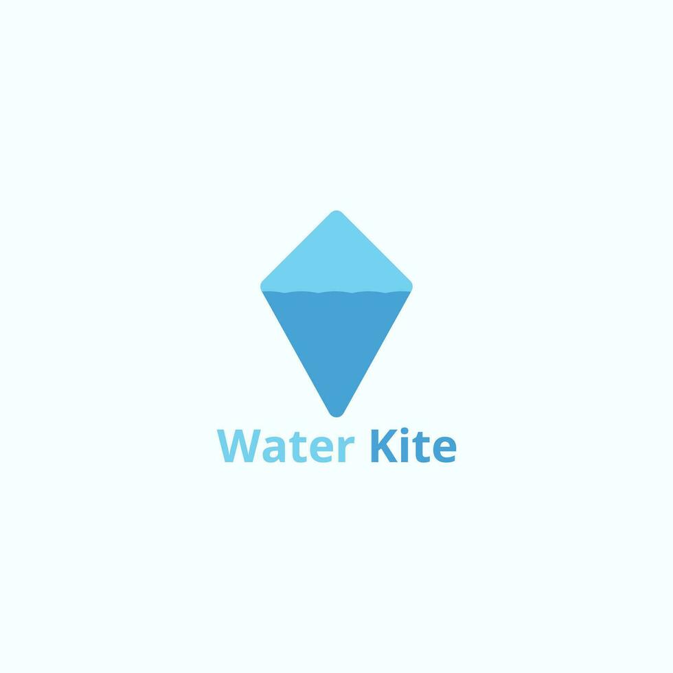 ein Logo Das kombiniert ein Drachen und Wasser. vektor