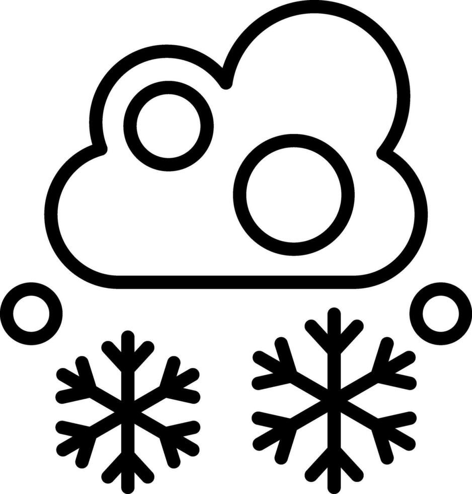Schneefall Vektor Symbol Design