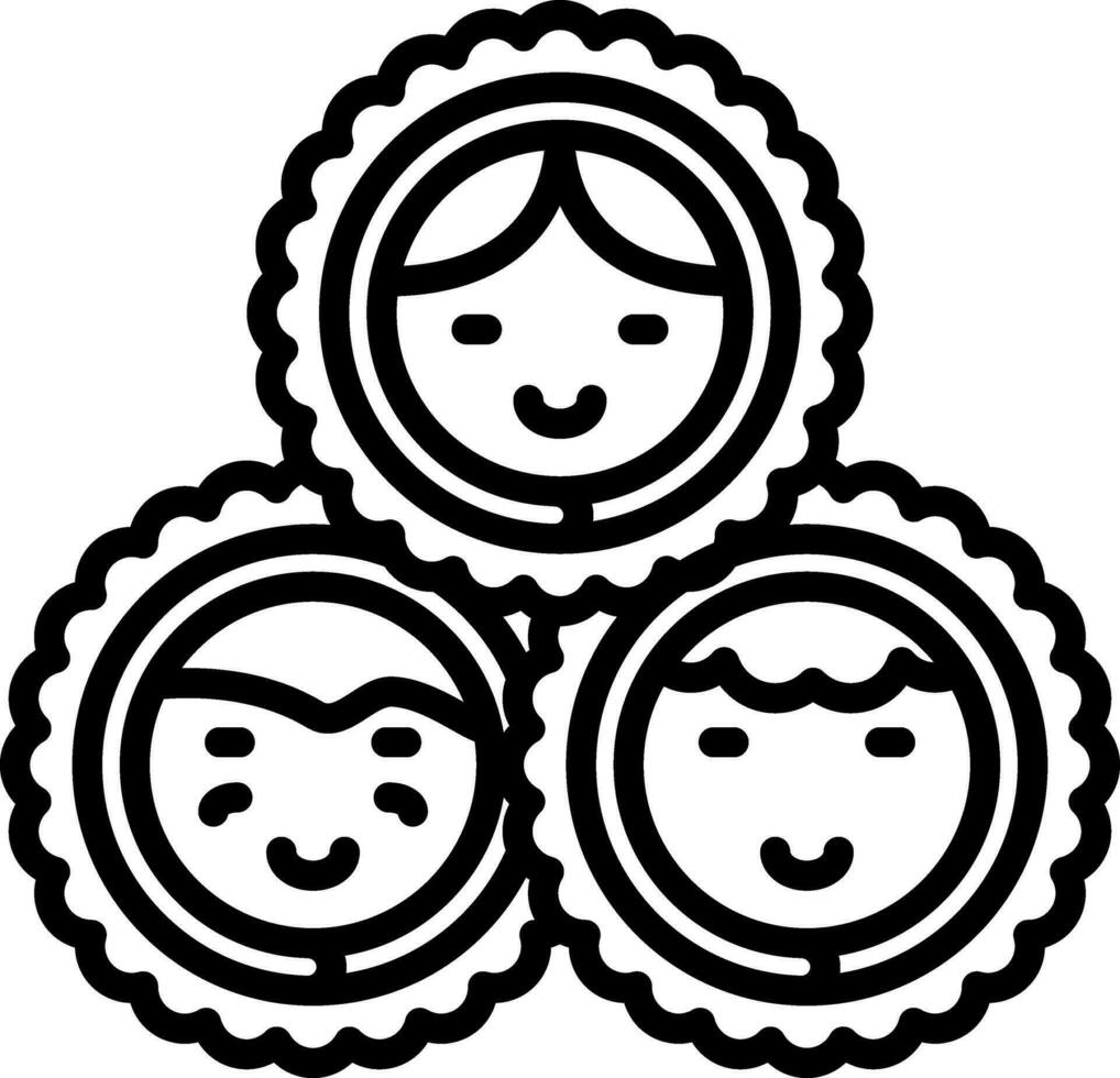 Eskimo Familie Vektor Symbol Design