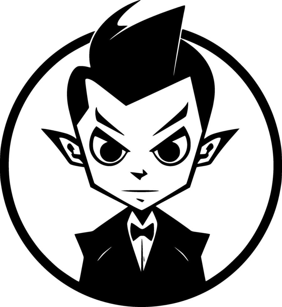 vampyr - minimalistisk och platt logotyp - vektor illustration