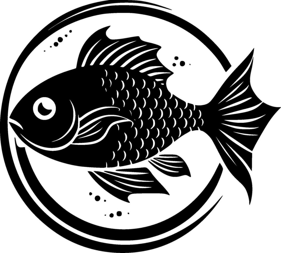 Fisch - - hoch Qualität Vektor Logo - - Vektor Illustration Ideal zum T-Shirt Grafik