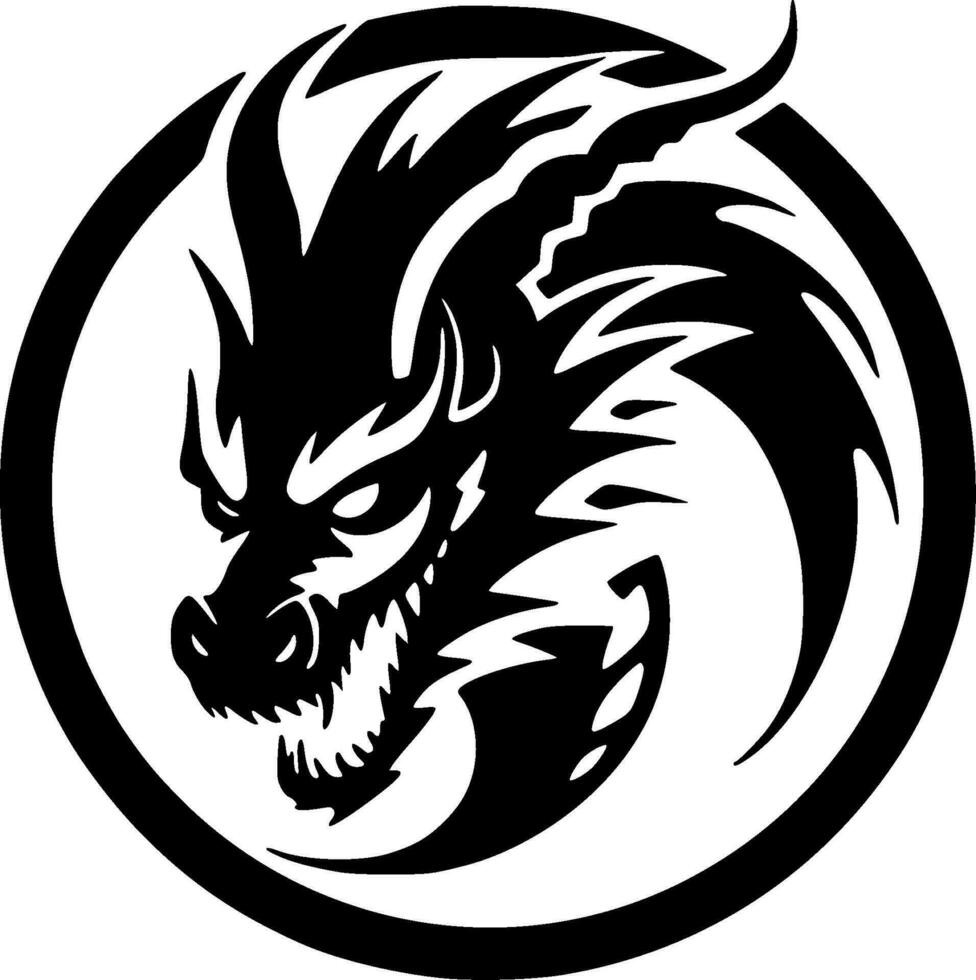 Drachen - - hoch Qualität Vektor Logo - - Vektor Illustration Ideal zum T-Shirt Grafik