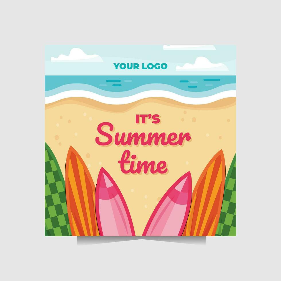 Poster oder Banner zum Beste von Sommer- und Jahr Ende Verkauf vektor