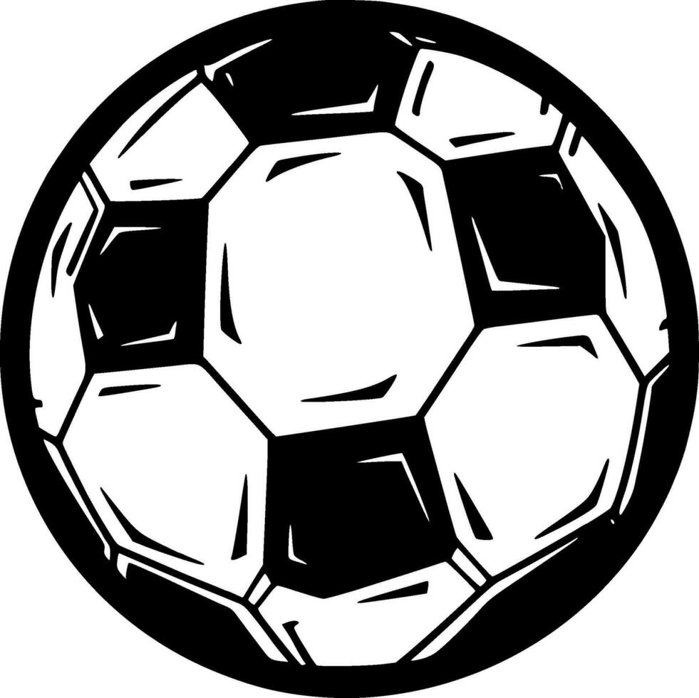 Fußball - - minimalistisch und eben Logo - - Vektor Illustration