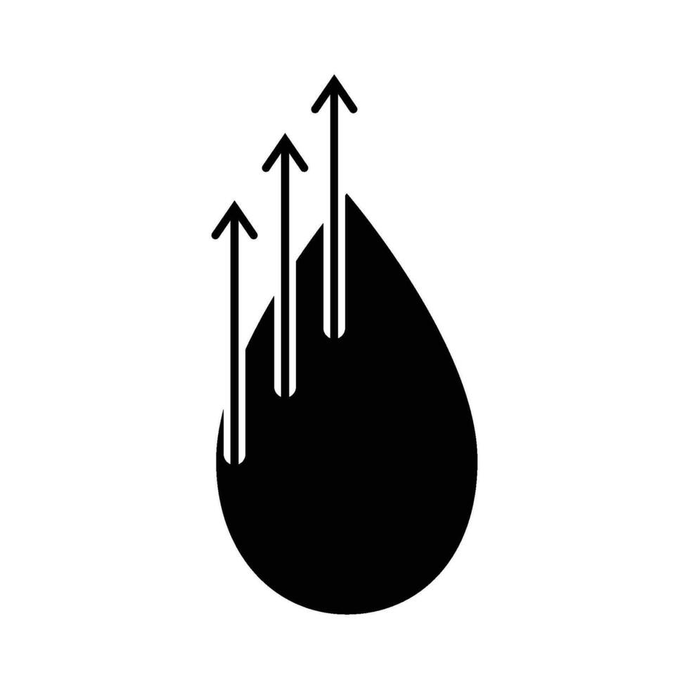 verdampfend Wasser Symbol Vektor