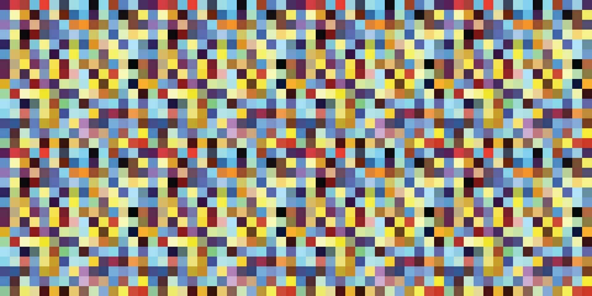 pixelig bunt beschwingt geometrisch Gitter modern abstrakt Pixel Lärm Vektor Textur, Fliese nahtlos Muster Hintergrund