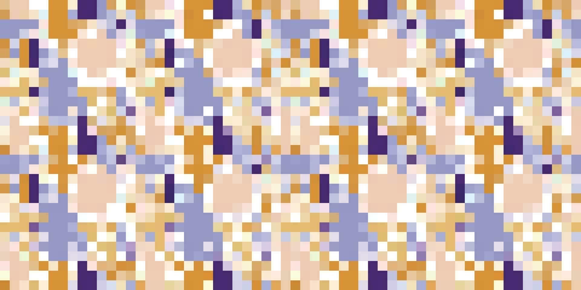 pixelig bunt beschwingt geometrisch Gitter modern abstrakt Pixel Lärm Vektor Textur, Fliese nahtlos Muster Hintergrund