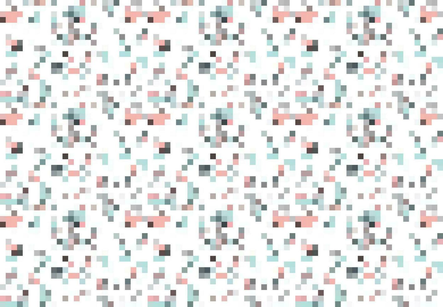 pixelated färgrik vibrerande geometrisk rutnät modern abstrakt pixel ljud vektor textur, bricka sömlös mönster bakgrund