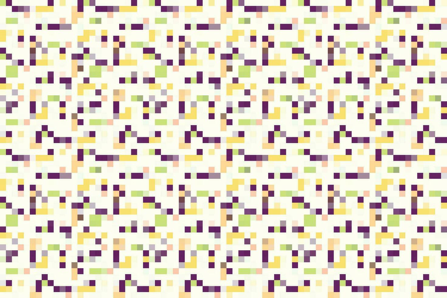 pixelated färgrik vibrerande geometrisk rutnät modern abstrakt pixel ljud vektor textur, bricka sömlös mönster bakgrund