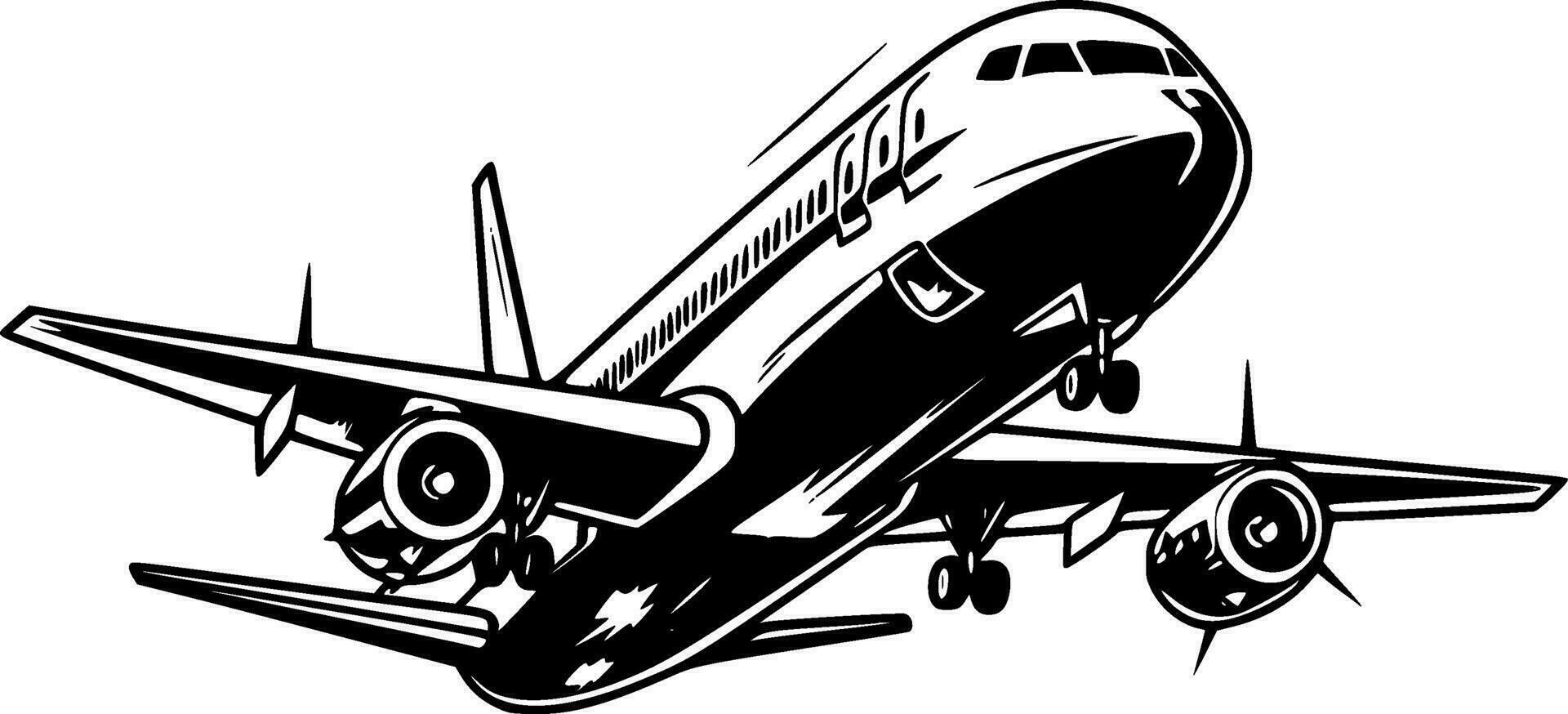 Flugzeug - - hoch Qualität Vektor Logo - - Vektor Illustration Ideal zum T-Shirt Grafik