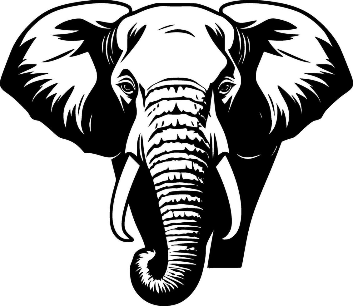 Elefant - - minimalistisch und eben Logo - - Vektor Illustration