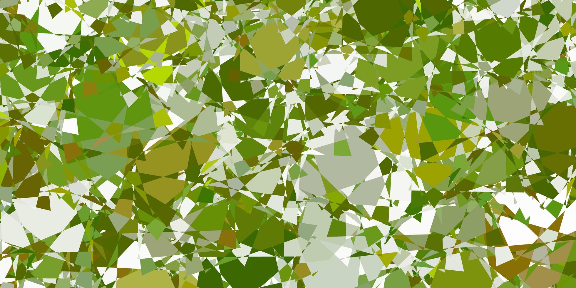 ljusgrön vektorbakgrund med polygonala former vektor