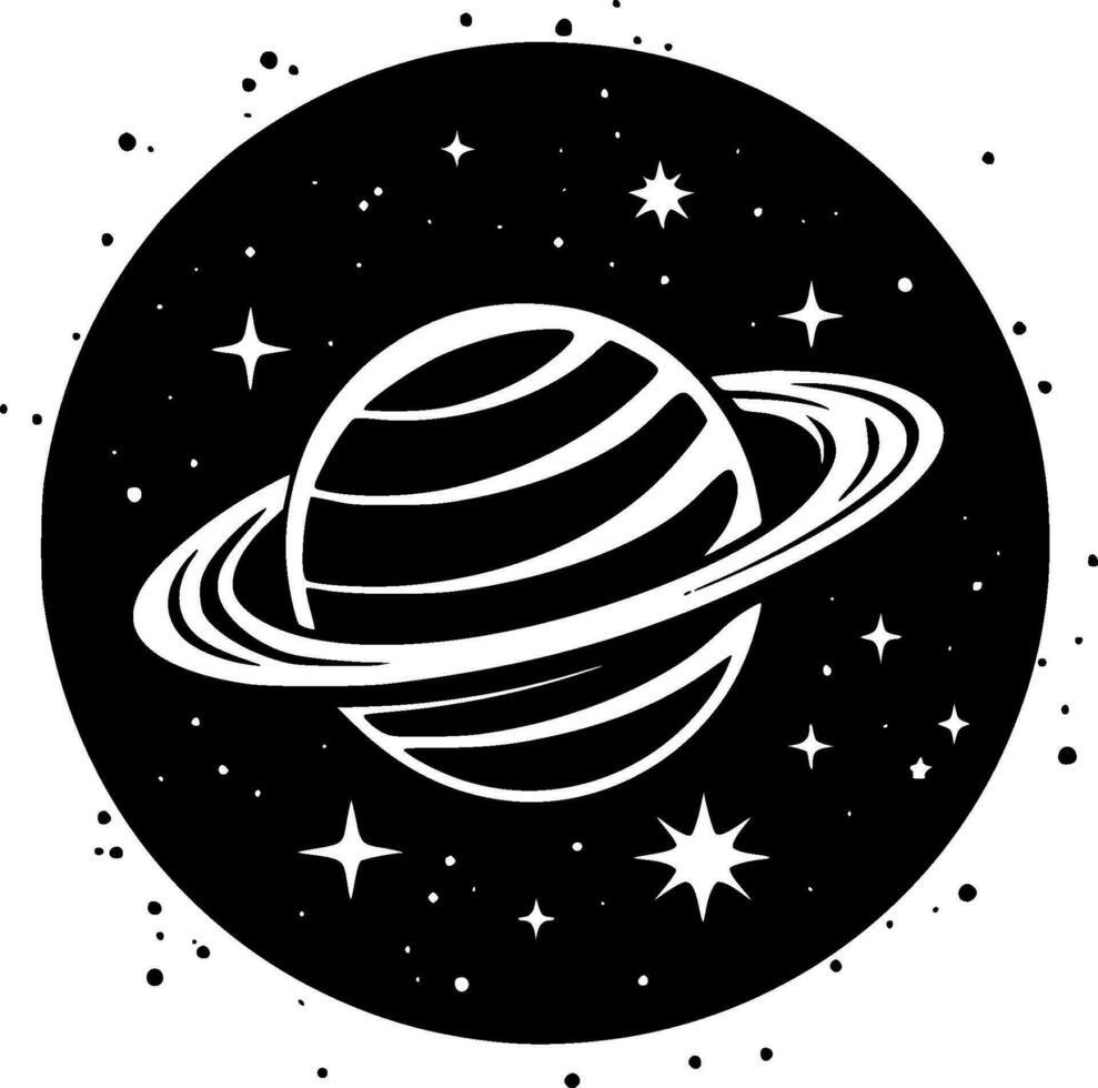 Galaxis - - minimalistisch und eben Logo - - Vektor Illustration
