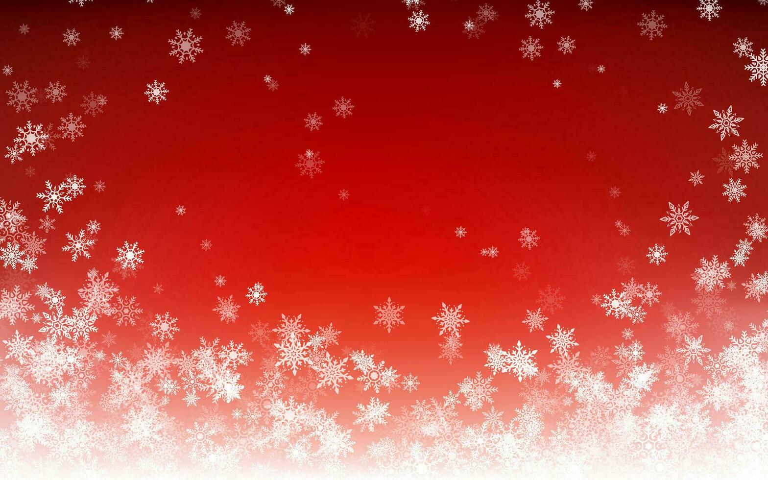 Urlaub Winter Hintergrund zum fröhlich Weihnachten und glücklich Neu Jahr. fallen Weiß Schneeflocken auf rot Hintergrund. Winter fallen Schnee. Vektor Illustration
