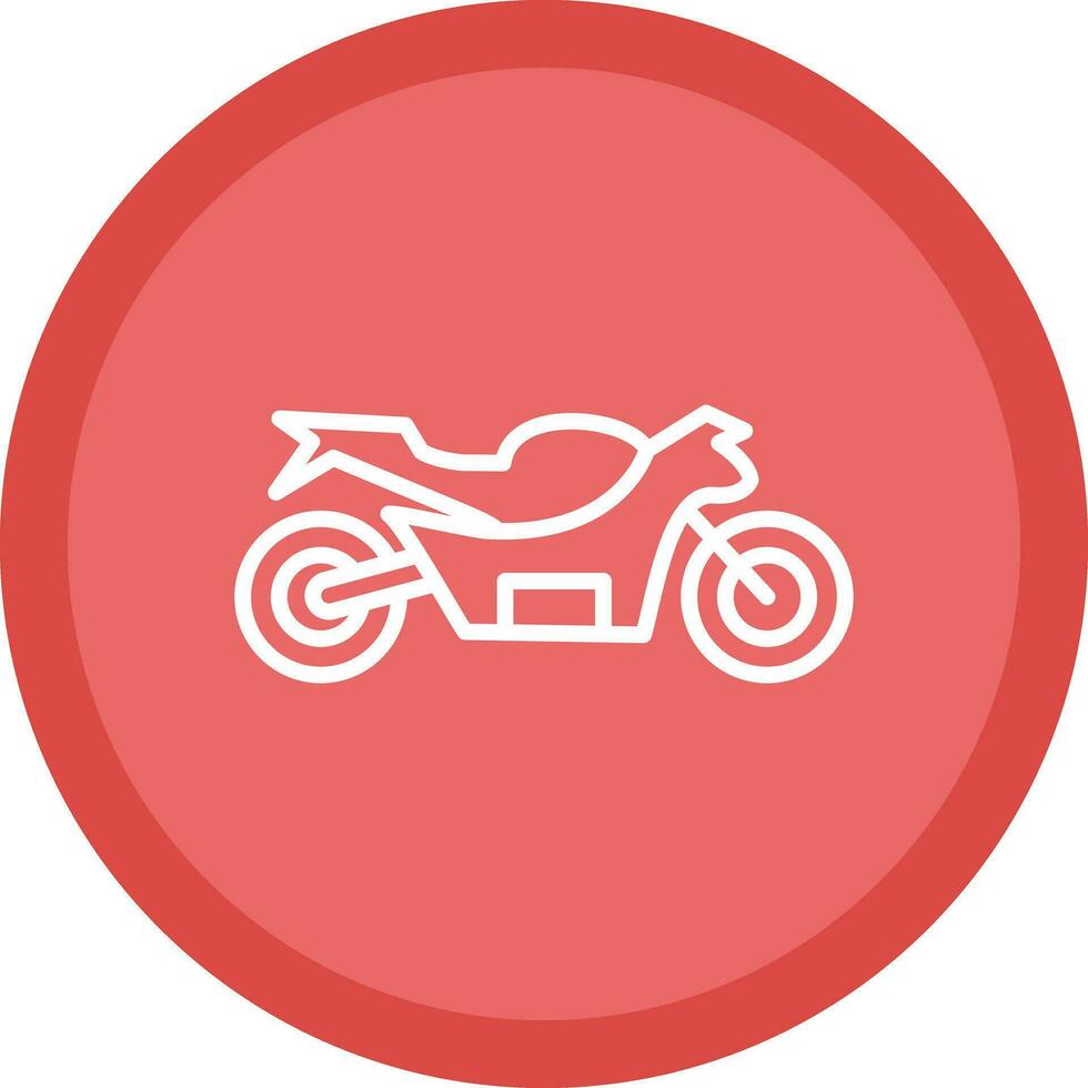 Motorrad-Vektor-Icon-Design vektor