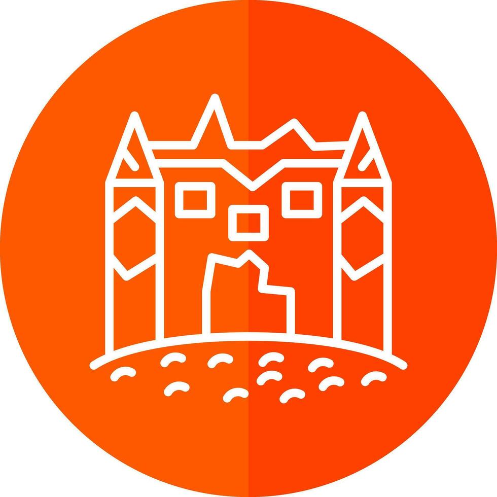 Eis Schloss Vektor Symbol Design