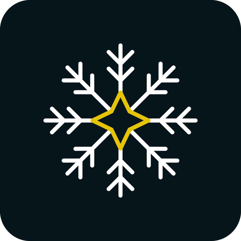 Schneeflocken-Vektor-Icon-Design vektor