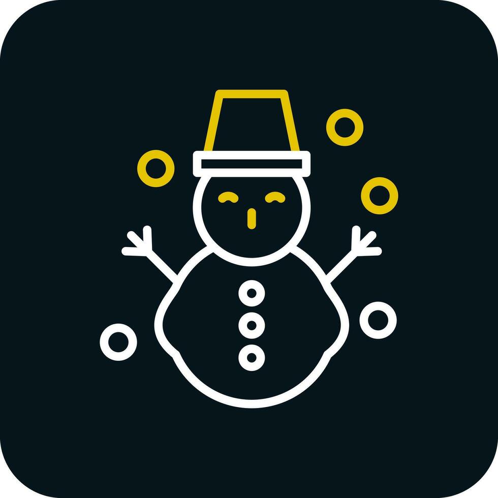 Schneemann-Vektor-Icon-Design vektor