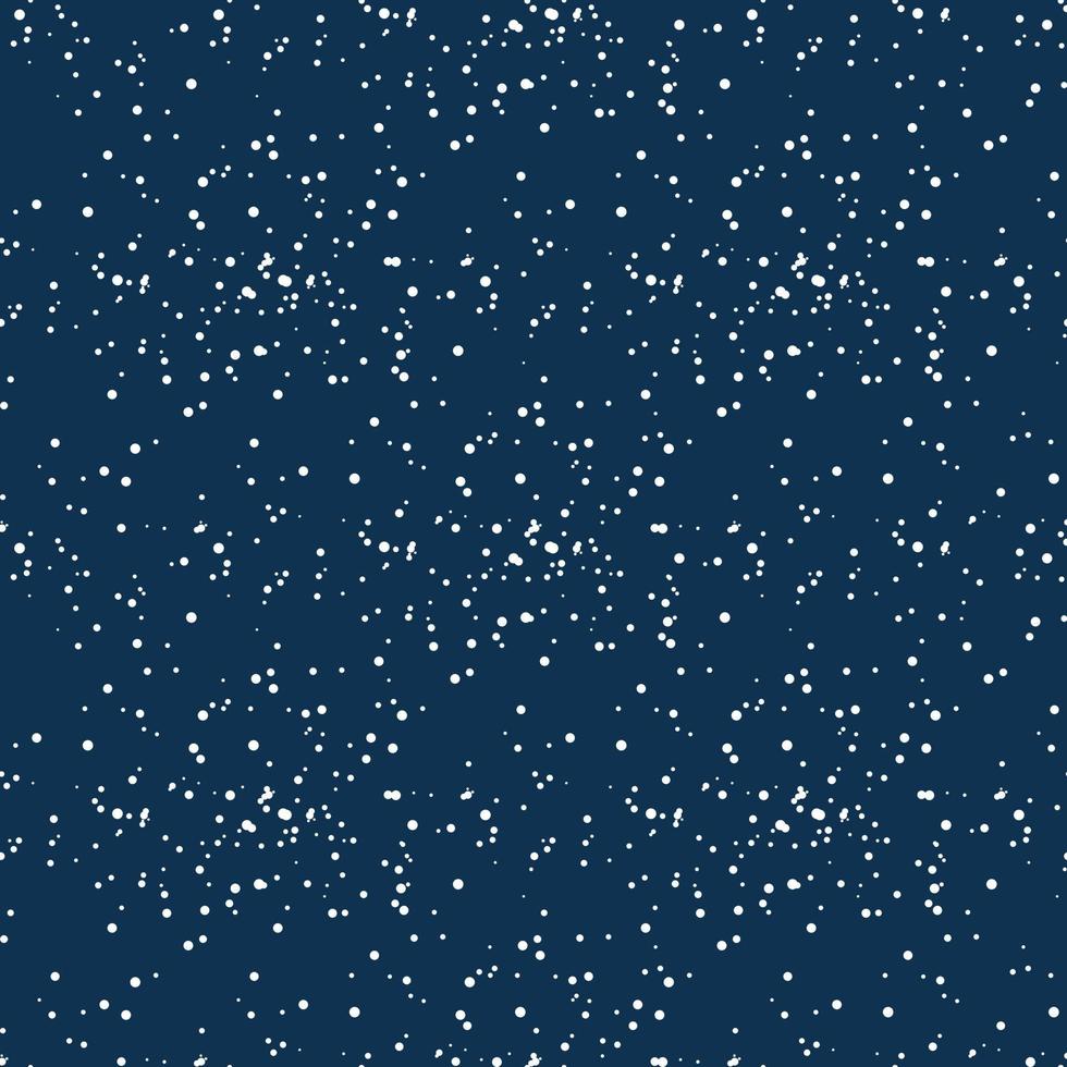 nahtloser Musterhintergrund mit Schnee. Vektor-Illustration vektor