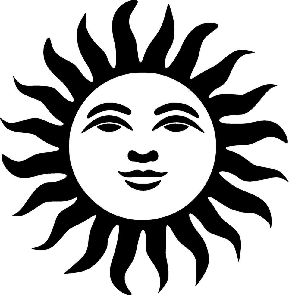 Sonne - - minimalistisch und eben Logo - - Vektor Illustration