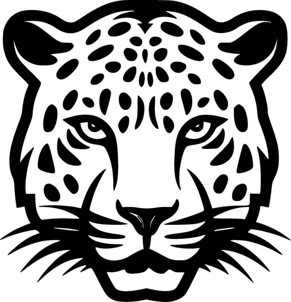 leopard - minimalistisk och platt logotyp - vektor illustration