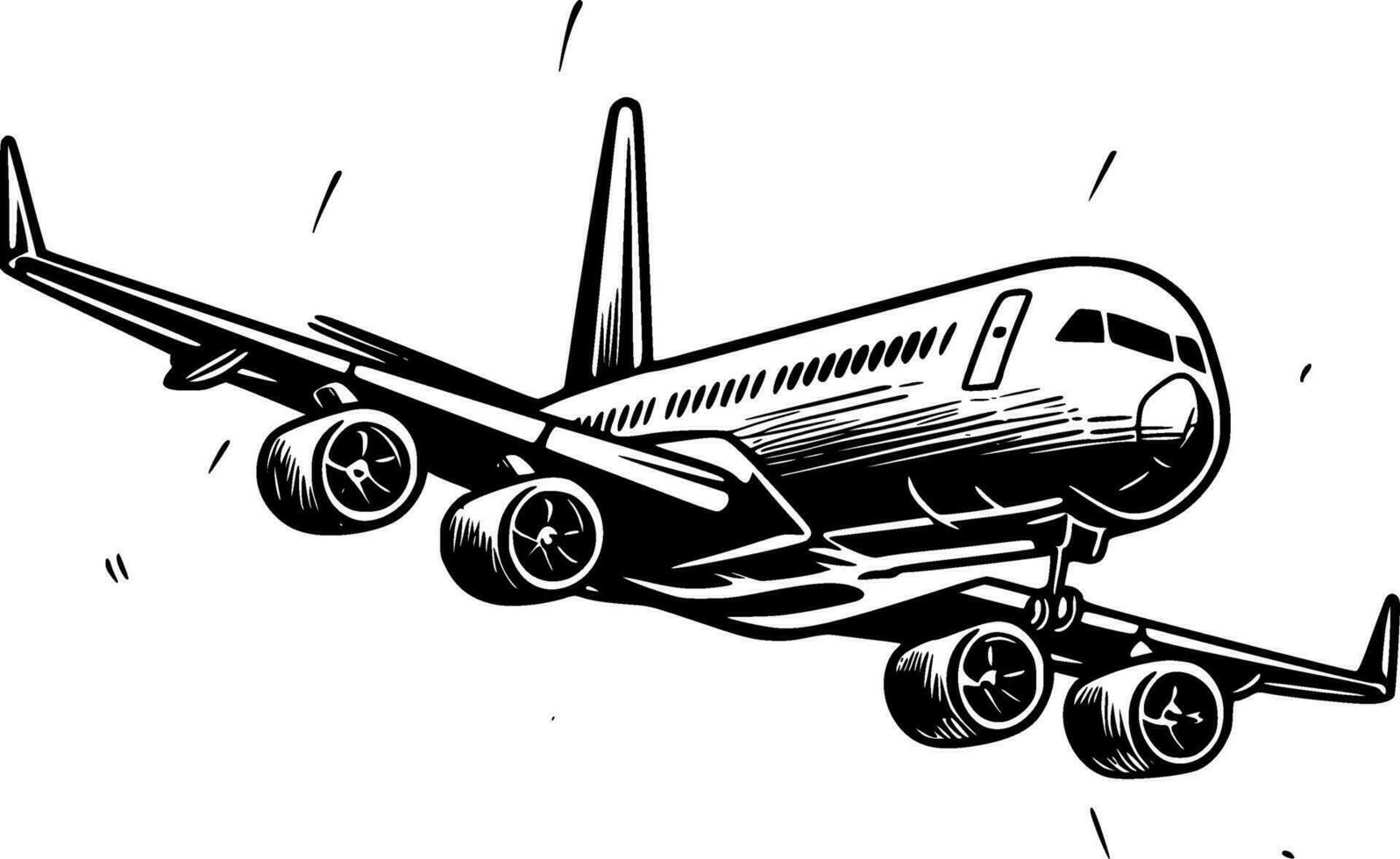 Flugzeug - - hoch Qualität Vektor Logo - - Vektor Illustration Ideal zum T-Shirt Grafik