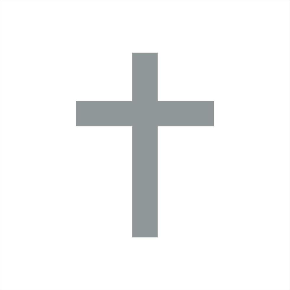 kristen korsa ikon vektor illustration symbol