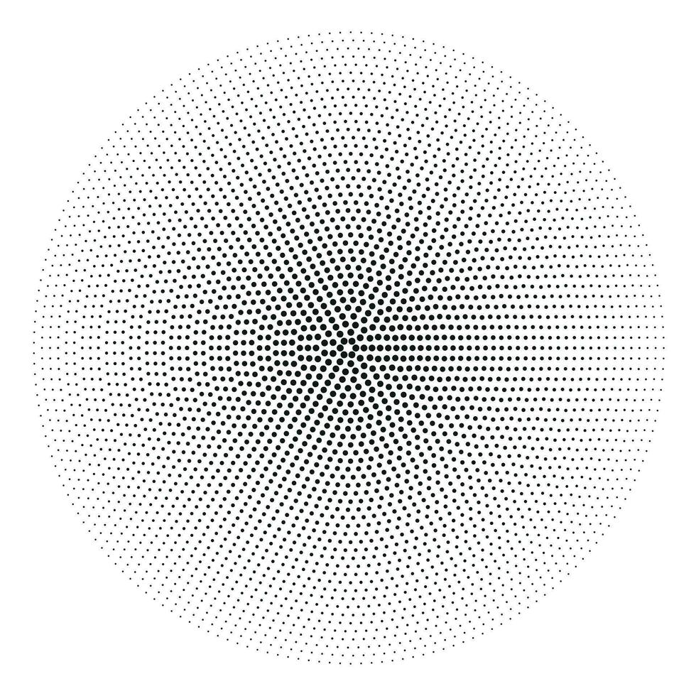 halvton cirklar, halvton prickar mönster. vektor halvton geometrisk prickar.