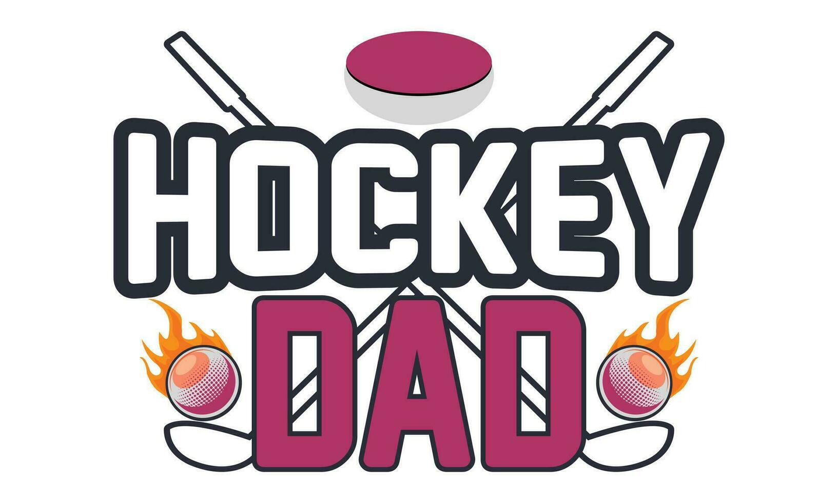 hockey pappa dag vektor t-shirt design.