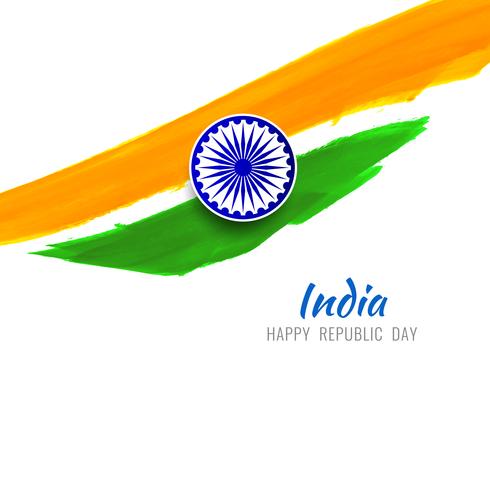 Abstrakt modern indisk flagg tema design bakgrund vektor