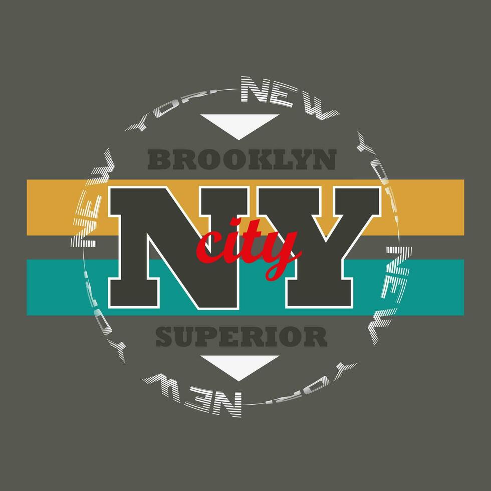 ny york logotyp t skjorta vektor design