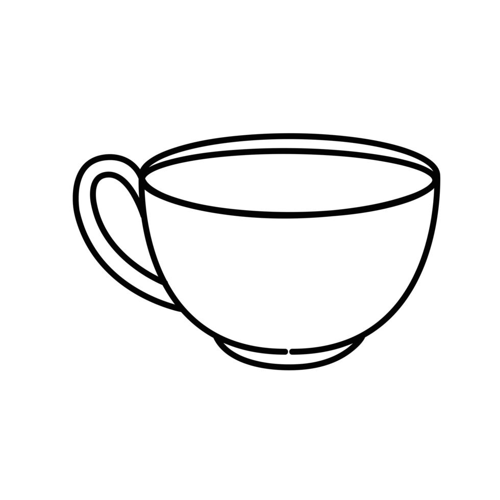 isolerad kaffekopp vektor design