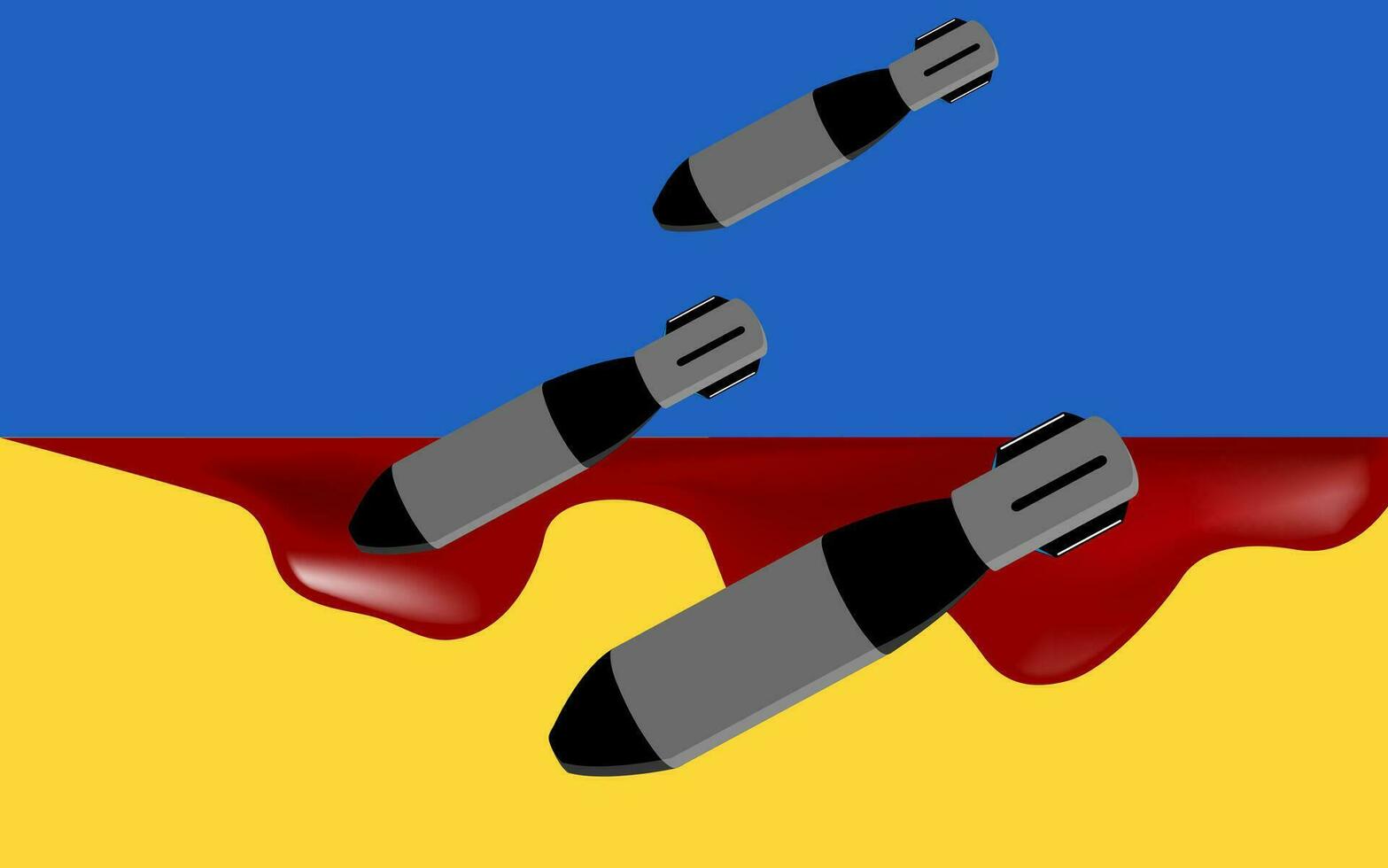 sluta krig i ukraina konceptuell vektor illustration