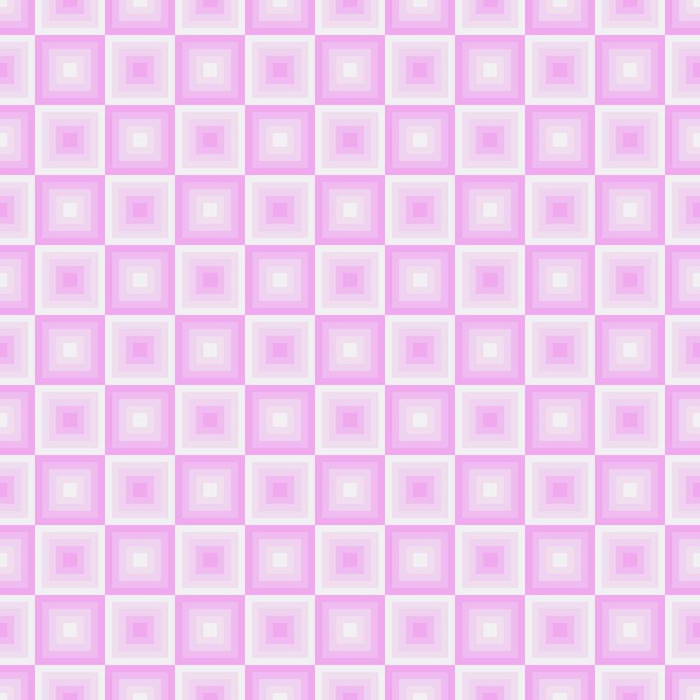 Vektor Illustration von Rosa Platz Schritt Farbe nahtlos Muster Hintergrund. Geometrie gestalten Hintergrund.