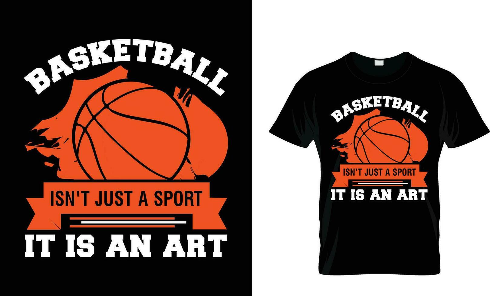 Basketball ist nicht gerade ein Sport es ist ein Kunst vektor