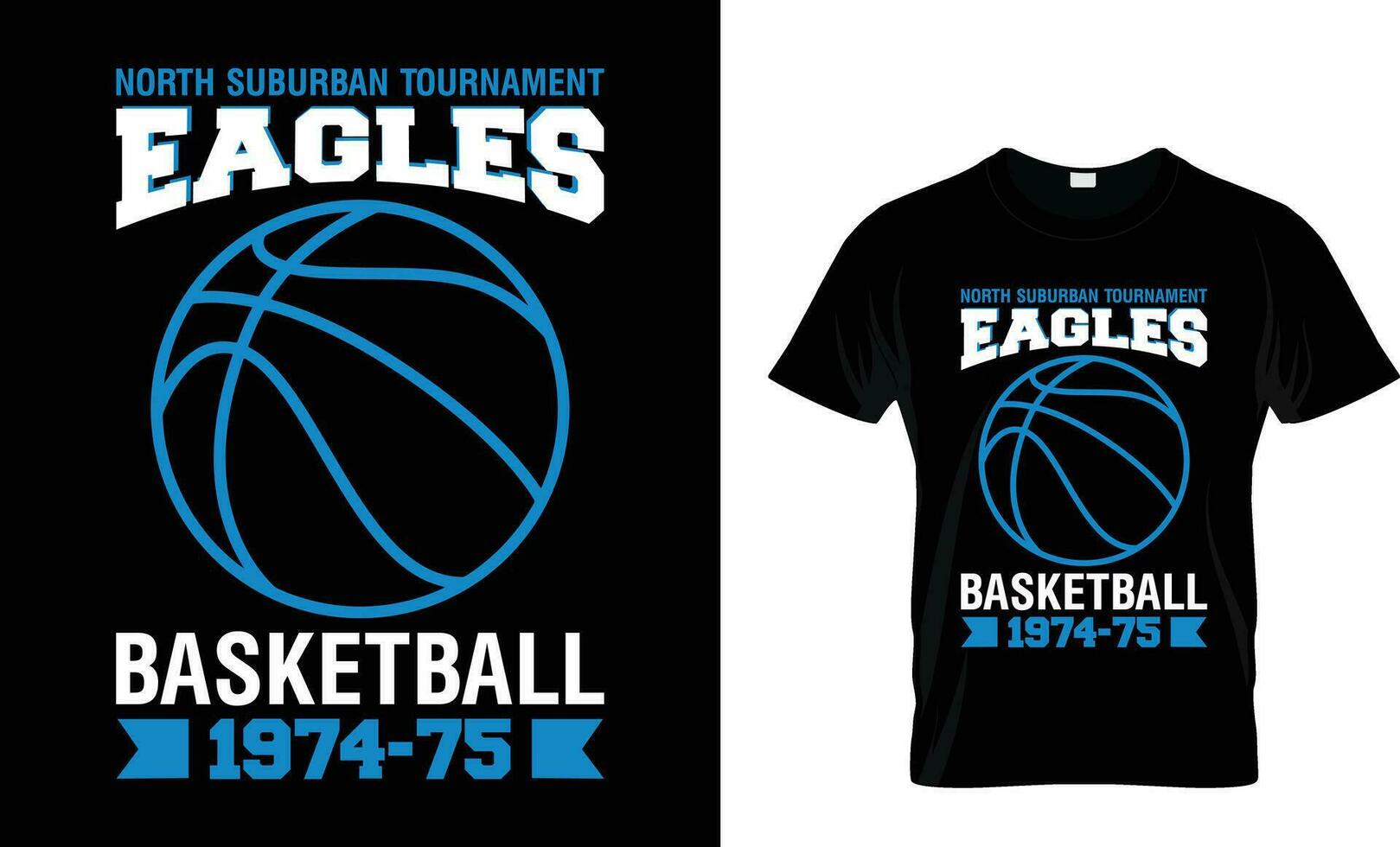 eagles basketboll t-shirt design vektor