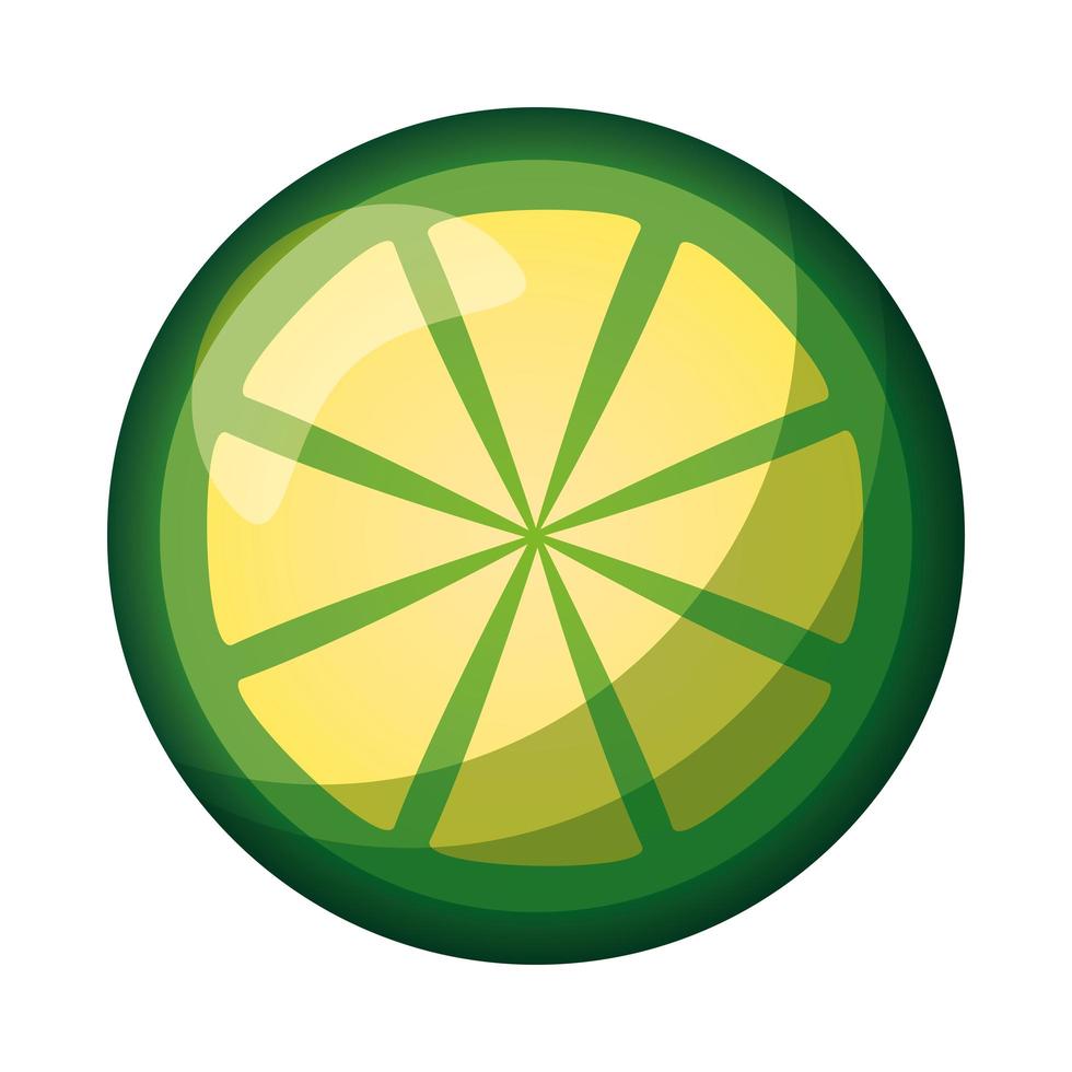 isolerad citron frukt vektor design
