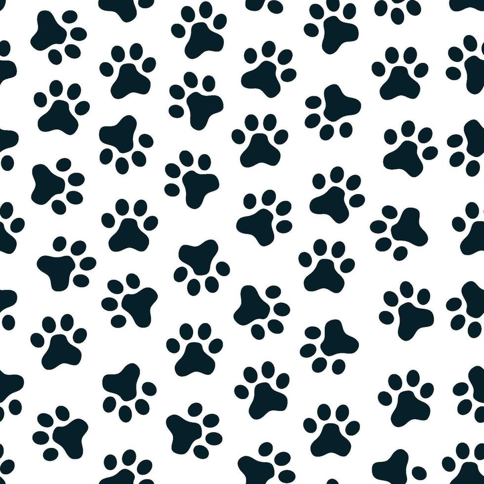 Katze Fußabdruck Muster geeignet zum Design Hintergrund, Verpackung Papier, Hintergrund, Stoff. vektor