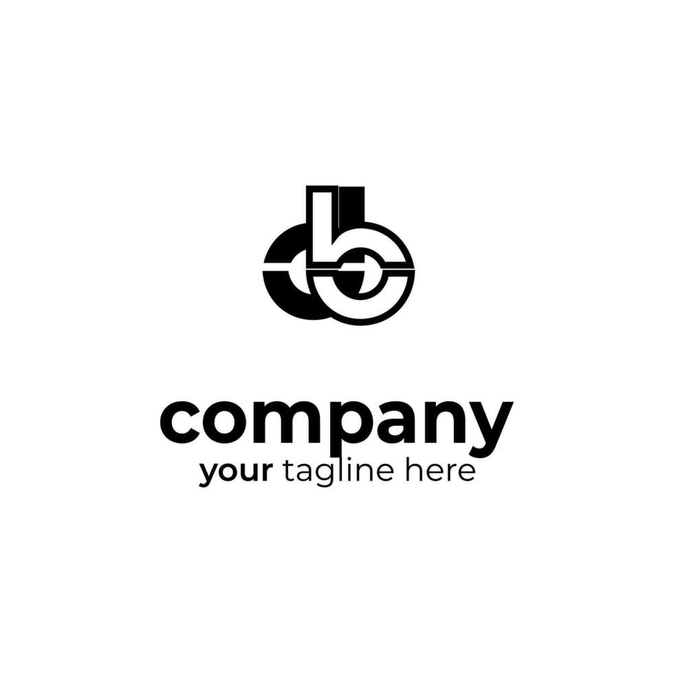 symbol db logotyp på vit bakgrund, kan vara Begagnade för konst företag, sporter, etc vektor