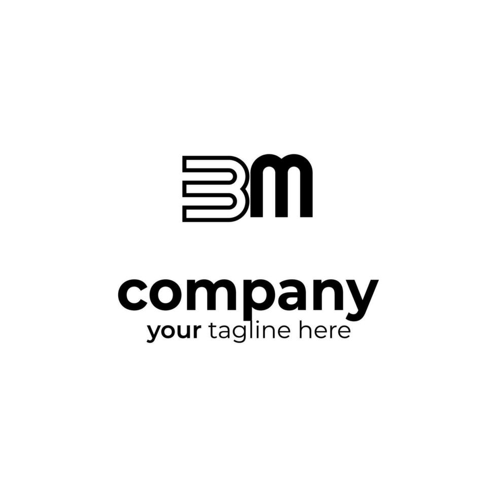 Symbol m Brief Logo auf Weiß Hintergrund, können Sein benutzt zum Kunst Firmen, Sport, usw vektor